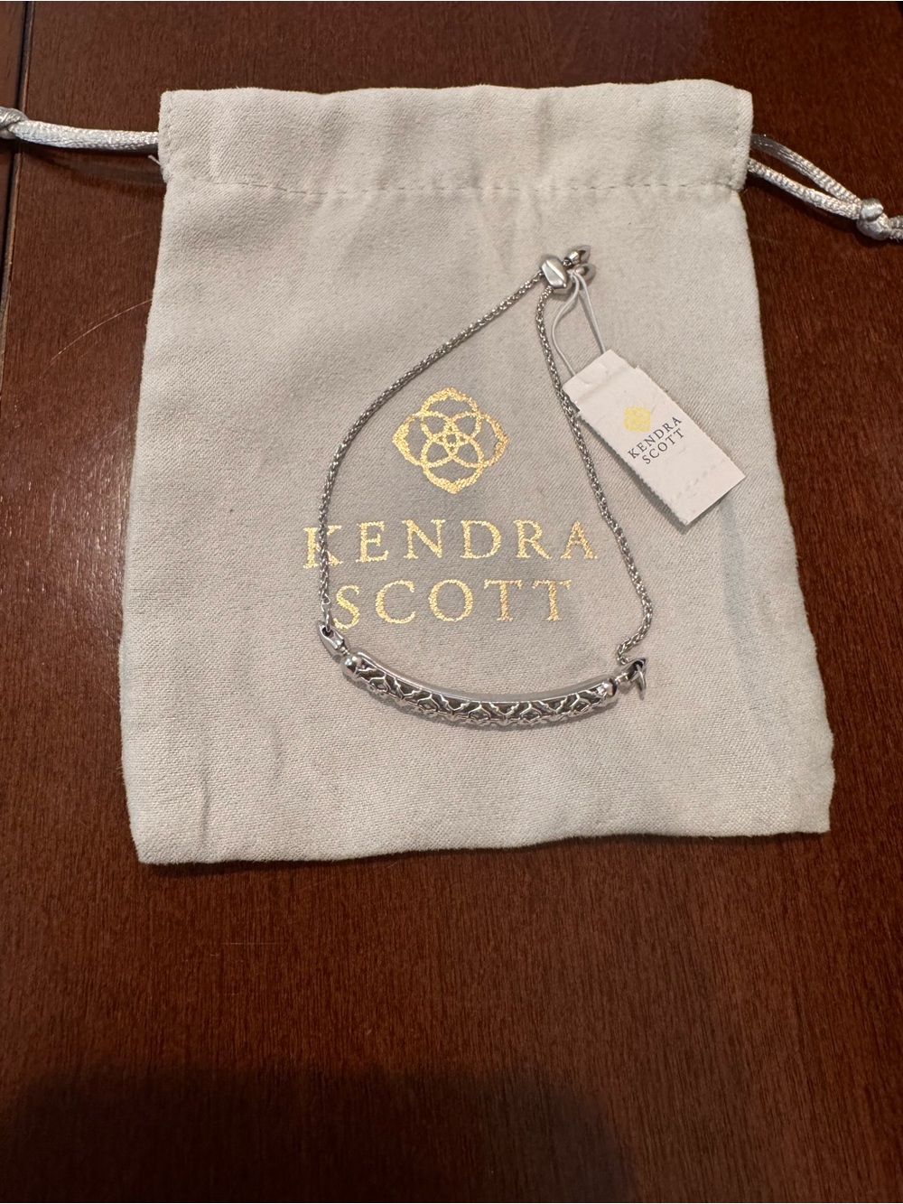 Kendra Scott Gilly Silver Bracelet New